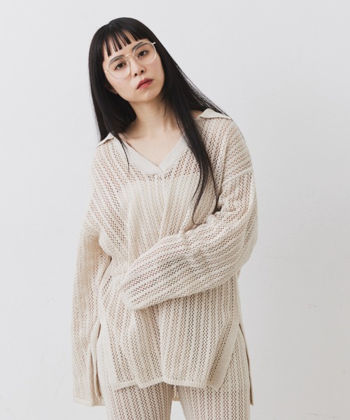 Libra Cue(リブラ キュー)の「フライスカップ付きベアキャミソール(キャミソール・レディース・アイボリー/ブラック/オフホワイト/ブラウン/ピンク・FREE)」の10枚目の写真