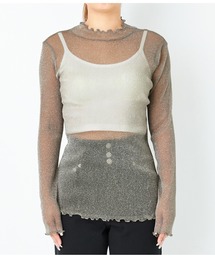 ANAP | ラメシアー ハイネック トップス 長袖(Tシャツ/カットソー)