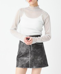 ANAP | ラメシアー ハイネック トップス 長袖(Tシャツ/カットソー)