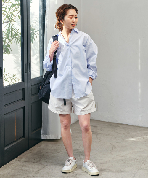 Spick & Span(スピックアンドスパン)の「P/Ny撥水ベルトショートパンツ(その他パンツ・レディース・カーキ/ブラック/ホワイト・FREE)」の18枚目の写真