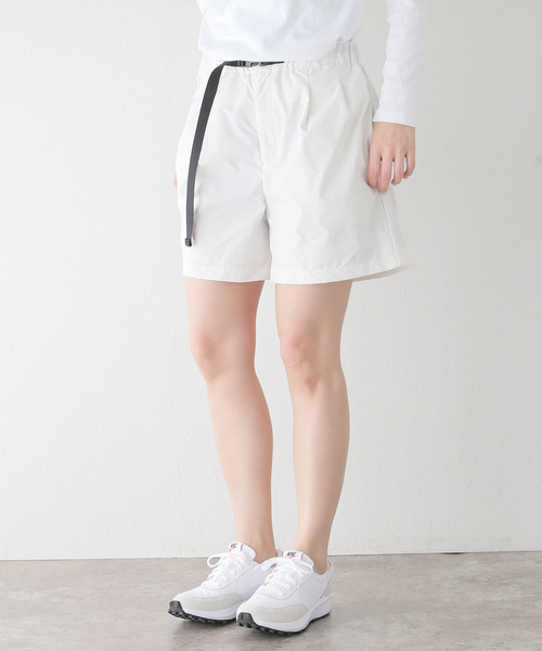 Spick & Span(スピックアンドスパン)の「P/Ny撥水ベルトショートパンツ(その他パンツ・レディース・カーキ/ブラック/ホワイト・FREE)」の6枚目の写真