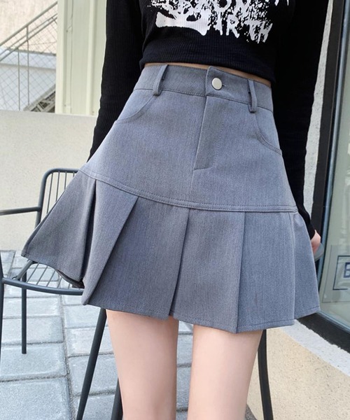 Lilamusant(リラミュゾン)の「★Lilamusant(リラミュゾン)★ インパン裏地付きワイドプリーツミニスカート ボックスプリーツ(スカート・レディース・ブラック/グレー/モカ・M/S)」の9枚目の写真