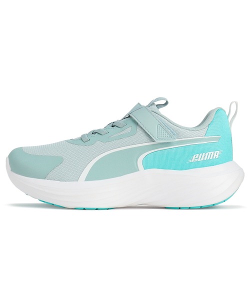 PUMA（プーマ）の「PUMA プーマ キッズ スピード モンスター V5 スニーカー 17-24cm（スニーカー・キッズ・レッド/ターコイズブルー/イエロー/ブラック系その他/パープル系その他/ブラック×イエロー/ミント/ブラック×レッド/イエロー系その他5・22.5cm/23.5cm/17.5cm/18.5cm/23.0cm/24.0cm/19.0cm/20.0cm/21.0cm/20.5cm/21.5cm/22.0cm/19.5cm/17.0cm/18.0cm）」の4枚目の写真