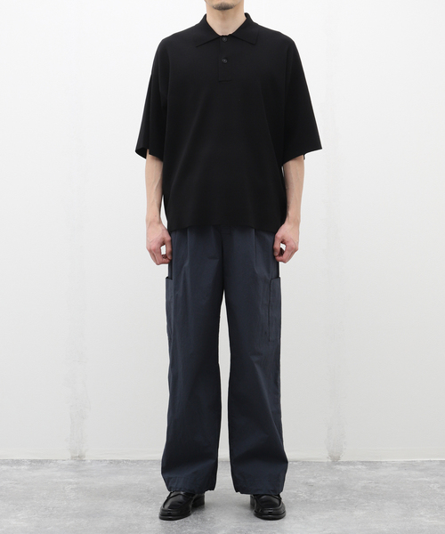 CALMER（カルメール）の「【CALMER / カルメール】別注 ナチュラルダイ パンツ（スラックス・メンズ・チャコールグレー/アイボリー・LARGE/MEDIUM）」の3枚目の写真