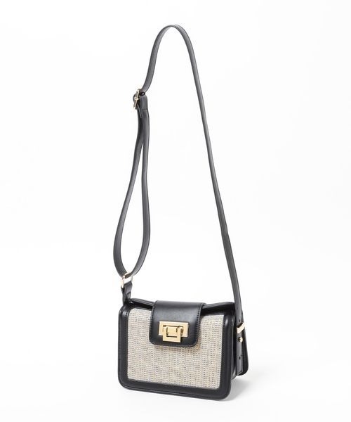 Andemiu(アンデミュウ)の「オコシカナグミニショルBAG108032(ショルダーバッグ・レディース・ブラウン/イエロー/ブラック/オフホワイト・FREE)」の9枚目の写真