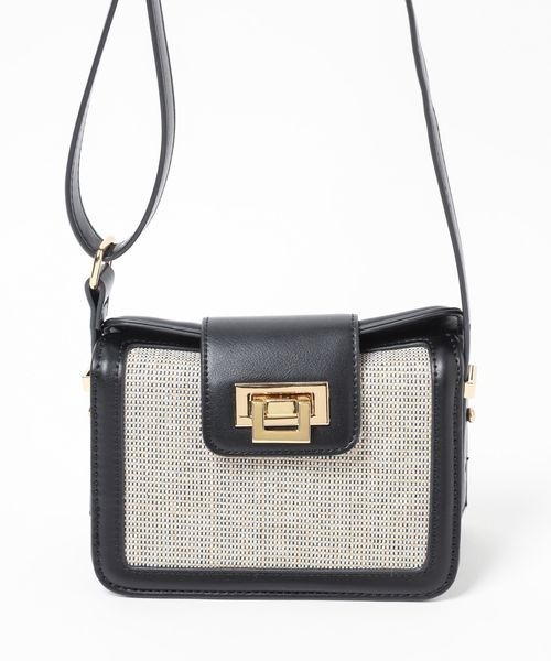 Andemiu(アンデミュウ)の「オコシカナグミニショルBAG108032(ショルダーバッグ・レディース・ブラウン/イエロー/ブラック/オフホワイト・FREE)」の12枚目の写真