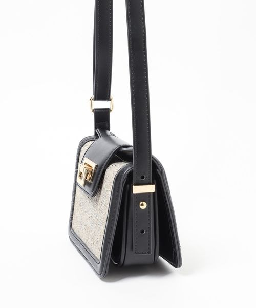 Andemiu(アンデミュウ)の「オコシカナグミニショルBAG108032(ショルダーバッグ・レディース・ブラウン/イエロー/ブラック/オフホワイト・FREE)」の13枚目の写真