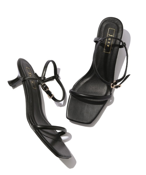 Juze（ジュゼ）の「BACIC　ストラップヒールサンダル（サンダル・レディース・ホワイト/グリーン/ブラック/ブラック系その他・L/M/S）」の3枚目の写真