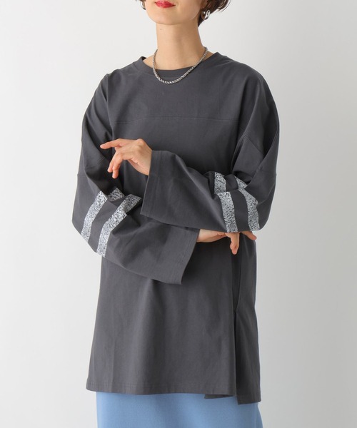 LEPSIM（レプシィム）の「アソートプリントチュニック　108417（チュニック・レディース・オフホワイト/チャコールグレー/グレー/ベージュ・FREE）」の3枚目の写真