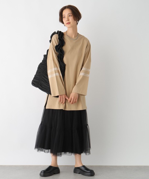 LEPSIM（レプシィム）の「アソートプリントチュニック　108417（チュニック・レディース・オフホワイト/チャコールグレー/グレー/ベージュ・FREE）」の17枚目の写真