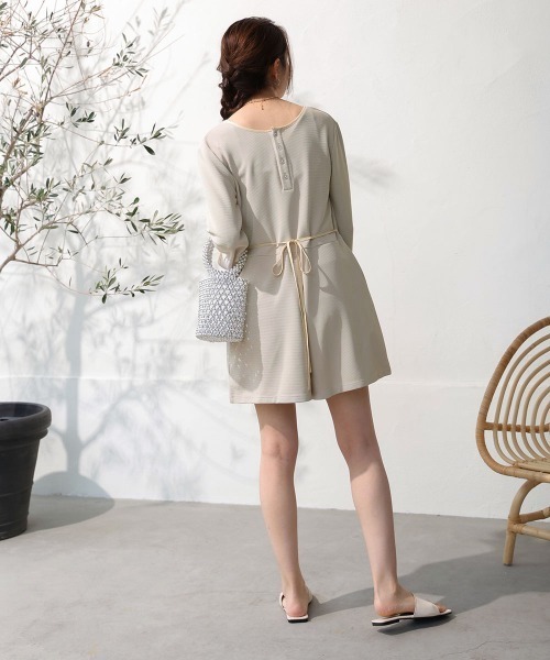 Bab（バブ）の「前後2WAYラッシュガードオールインワン（つなぎ/オールインワン・レディース・アイボリー/ベージュ・M/L）」の8枚目の写真