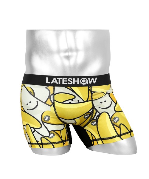 LATESHOW レイトショー Black & White メンズ ボクサーパンツ