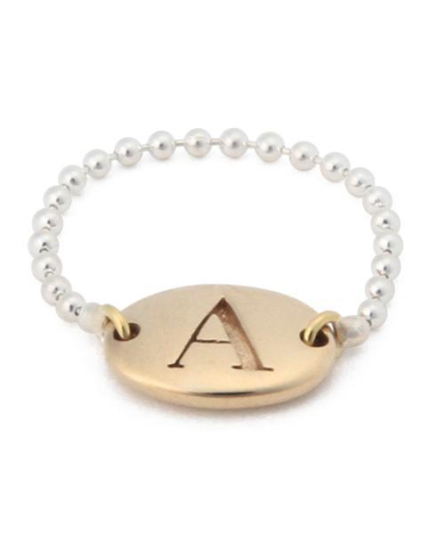 BEAMS BOY（ビームスボーイ）の「BEAMS BOY / ブラス アルファベット チェーン リング（リング・レディース・その他1/その他2/その他3/その他4/その他5・3/5）」の7枚目の写真