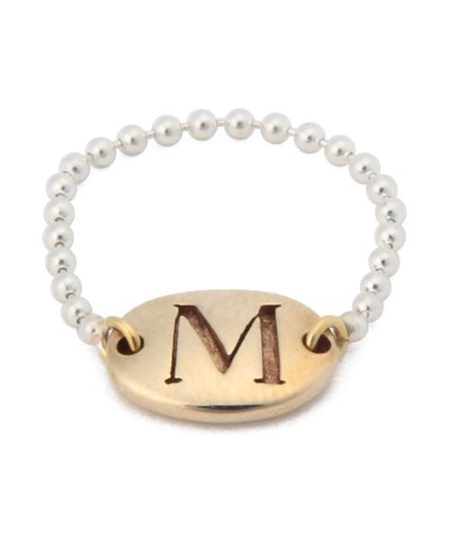 BEAMS BOY（ビームスボーイ）の「BEAMS BOY / ブラス アルファベット チェーン リング（リング・レディース・その他1/その他2/その他3/その他4/その他5・3/5）」の17枚目の写真