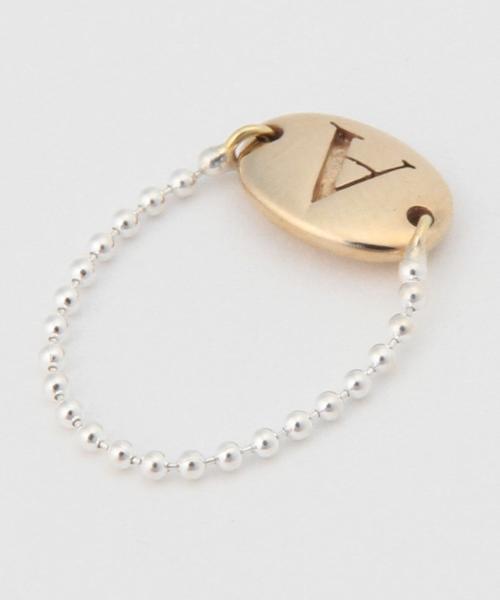 BEAMS BOY（ビームスボーイ）の「BEAMS BOY / ブラス アルファベット チェーン リング（リング・レディース・その他1/その他2/その他3/その他4/その他5・3/5）」の20枚目の写真