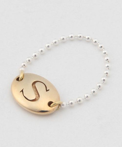 BEAMS BOY（ビームスボーイ）の「BEAMS BOY / ブラス アルファベット チェーン リング（リング・レディース・その他1/その他2/その他3/その他4/その他5・3/5）」の14枚目の写真