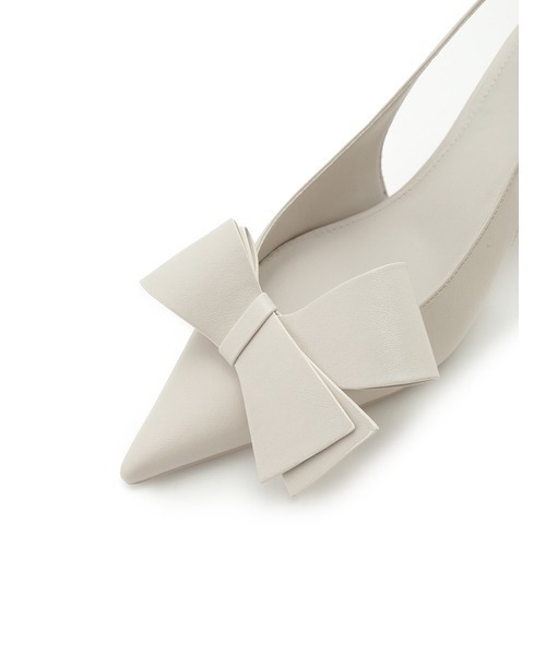 SNIDEL（スナイデル）の「ダブルリボンパンプス（パンプス・レディース・ライトピンク/アイボリー/ブラック・M/L/S）」の5枚目の写真