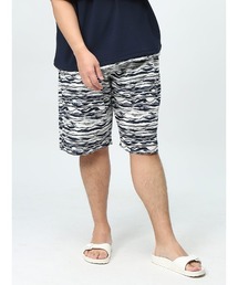 B&T CLUB 快ラクWEAR ハーフパンツ ストレッチ ワッフル総柄 ウエストゴム 大きいサイズ メンズ