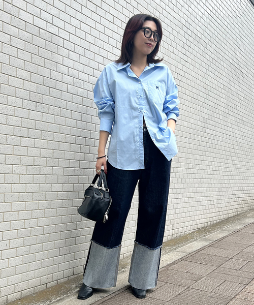 ジャーナルスタンダードの シャツ JOURNAL STANDARD シャツ バルファレース パターン オープン