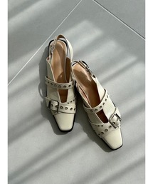 LILY BROWN | バックルフラットシューズ(パンプス)