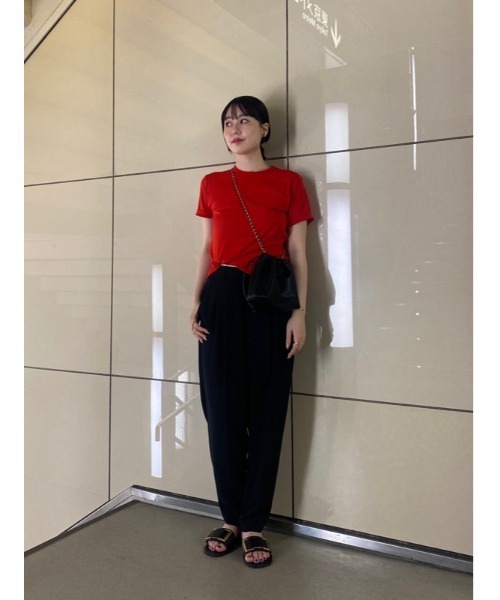 Mila Owen（ミラオーウェン）の「ウエストゴムタックテーパードパンツ（その他パンツ・レディース・グレー/ライム/ブラック・1/2/0/00）」の18枚目の写真