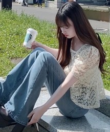 clear | バックリボンパフスリーブレースブラウス≪2024SS新作≫(シャツ/ブラウス)