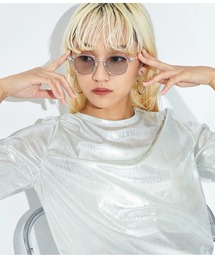 Settimissimo | UVカットクリアフレームウェリントンサングラス(サングラス)