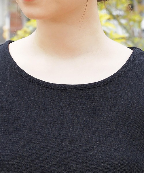 tiptop(ティップトップ)の「脇ドロストラメTシャツ(Tシャツ/カットソー・レディース・ブラック系その他/グレー/ブラック/アイボリー・FREE)」の14枚目の写真
