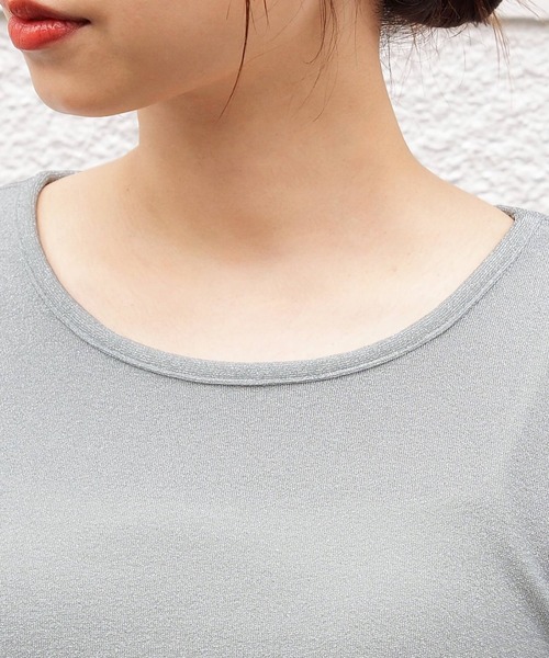 tiptop(ティップトップ)の「脇ドロストラメTシャツ(Tシャツ/カットソー・レディース・ブラック系その他/グレー/ブラック/アイボリー・FREE)」の20枚目の写真