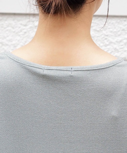 tiptop(ティップトップ)の「脇ドロストラメTシャツ(Tシャツ/カットソー・レディース・ブラック系その他/グレー/ブラック/アイボリー・FREE)」の21枚目の写真