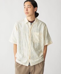 SHIPS | SHIPS: インド ヘンプ エンブロイダリー レギュラーカラー ショートスリーブ シャツ(シャツ/ブラウス)