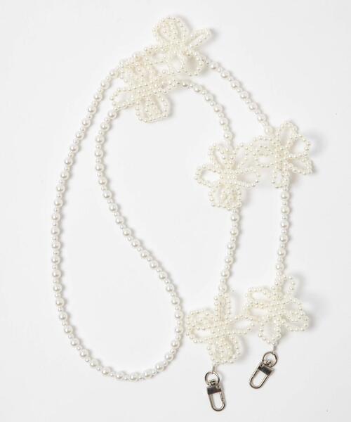 WEGO(ウィゴー)の「WEGO/フラワーモチーフビーズストラップ(スマホグッズ・レディース・その他2/その他1・FREE)」の3枚目の写真