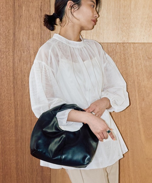 【セール】シアーバルーンブラウス（キャミSET）（シャツ/ブラウス）｜LIENCOEUR（リアンクール）