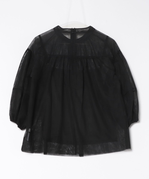LIENCOEUR（リアンクール）の「シアーバルーンブラウス（キャミSET）（シャツ/ブラウス・レディース・ベージュ/ブラック・FREE）」の5枚目の写真