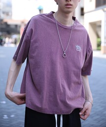 HOOK -original- 恐竜刺繍ウォッシュ半袖TEE (SS)