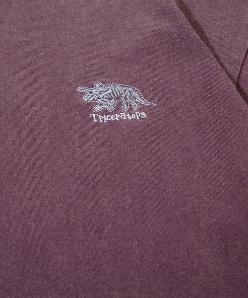 HOOK(フック)の「HOOK -original- 恐竜刺繍ウォッシュ半袖TEE (SS)(Tシャツ/カットソー・メンズ・ブラック/パープル/ブラウン/ライトグリーン・M/L/XL)」の18枚目の写真