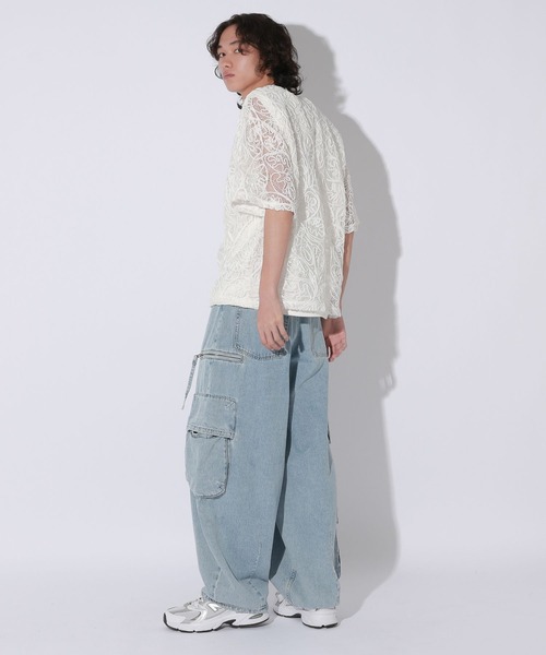 Anui（アニュイ）の「【UNISEX】3Dレースプルオーバー（Tシャツ/カットソー・レディース・ブラック/オフホワイト・MEDIUM）」の6枚目の写真