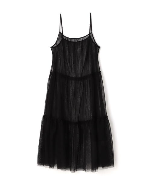 N.（N. Natural Beauty Basic）（エヌエヌナチュラルビューティーベーシック）の「◆チュールティアードキャミワンピース（ワンピース・レディース・クリーム/ブラック・MEDIUM）」の3枚目の写真
