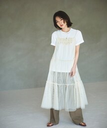 N.(N. Natural Beauty Basic) | ◆チュールティアードキャミワンピース(ワンピース)