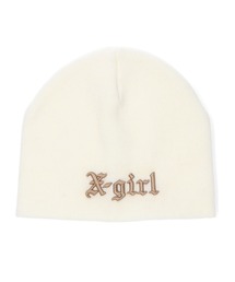X-girl | OLD ENGLISH LOGO BEANIE(ニットキャップ/ビーニー)