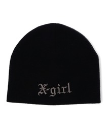 X-girl | OLD ENGLISH LOGO BEANIE(ニットキャップ/ビーニー)