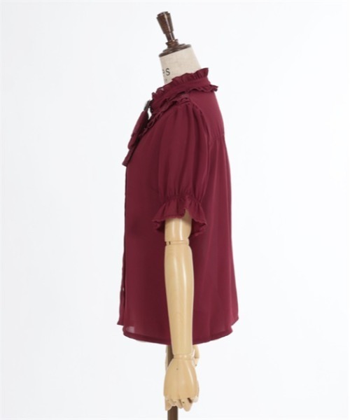 axes femme（アクシーズファム）の「ローズカメオ×ジャボブラウス（シャツ/ブラウス・レディース・レッド/ホワイト/ブラック・MEDIUM/LARGE）」の16枚目の写真