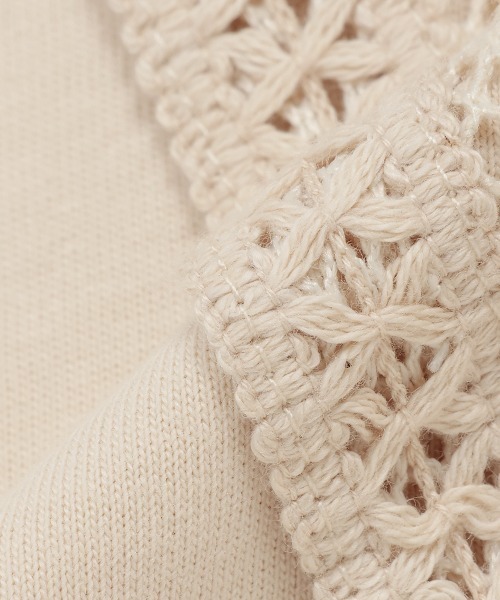 petit main(プティマイン)の「花モチーフメッシュタンク(タンクトップ・キッズ・アイボリー/モカ・S/M/L)」の11枚目の写真