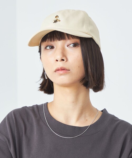 green label relaxing（グリーンレーベルリラクシング）の「【別注】＜ROSTER BEAR＞GLR 刺しゅう キャップ（キャップ・メンズ・ネイビー/ブラック/ダークグリーン/ナチュラル・FREE）」の3枚目の写真