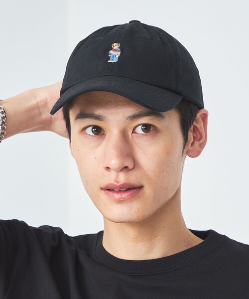 green label relaxing（グリーンレーベルリラクシング）の「【別注】＜ROSTER BEAR＞GLR 刺しゅう キャップ（キャップ・メンズ・ネイビー/ブラック/ダークグリーン/ナチュラル・FREE）」の2枚目の写真