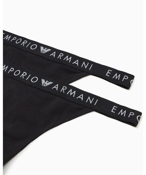 EMPORIO ARMANI EW000405_AF10881 Tバック 2枚セット ASV アイコニック Tバックショーツ2枚セット オーガニック