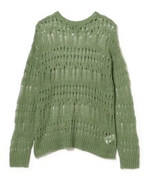 BEAMS | 3ゲージ クロシェ クルーネック ニット(ニット/セーター)