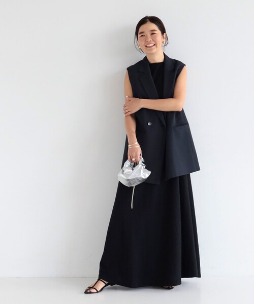 Demi-Luxe BEAMS(デミルクス ビームス)の「Demi-Luxe BEAMS / ドライツイル 2ボタン ジレ(ベスト・レディース・ブラウン/ネイビー・36/38)」の11枚目の写真