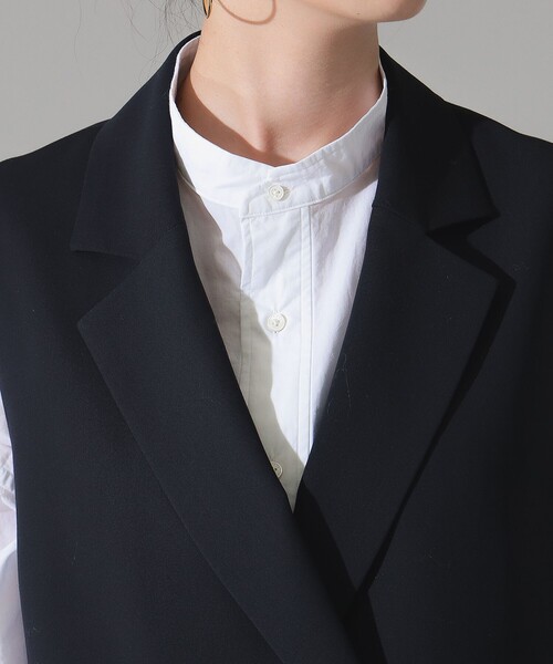 Demi-Luxe BEAMS(デミルクス ビームス)の「Demi-Luxe BEAMS / ドライツイル 2ボタン ジレ(ベスト・レディース・ブラウン/ネイビー・36/38)」の20枚目の写真