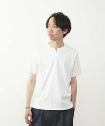 50/-シルケットスムースキーネックTシャツ